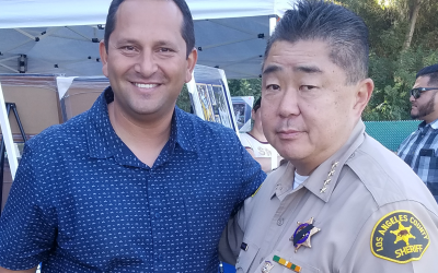 Kash with LA County’s Undersheriff